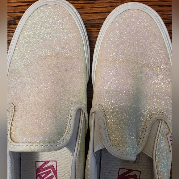 Vans Glittery White Slip-On Sneakers - Picture 4 of 10